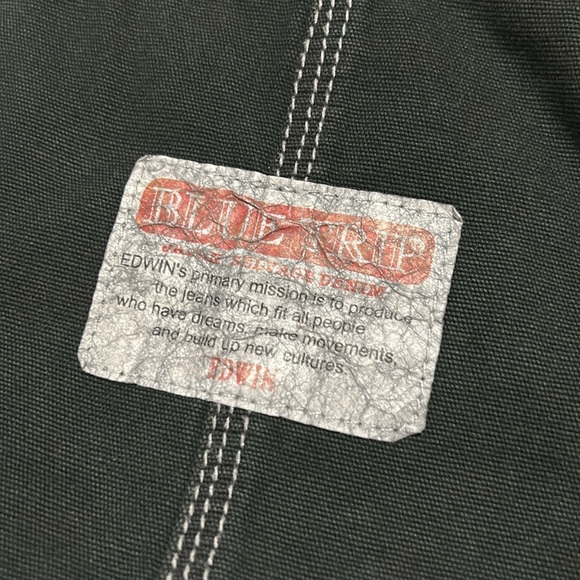 Vintage Edwin Baggy Black Jean Shorts - Picture 4 of 8